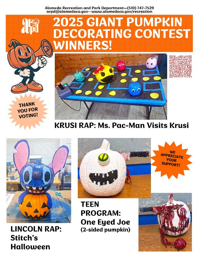 2025 Giant Pumpkin Decorating Contest Winners