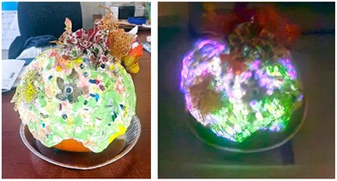 2025 Bayport RAP - Crater Face (pumpkin also glows in the dark)