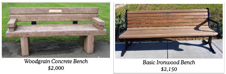 memorial benches