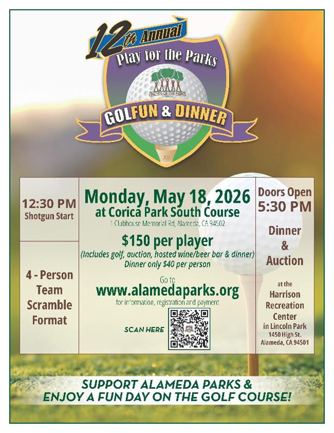 2023 Play for the Parks Golf Tourney