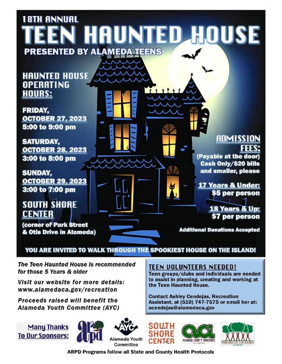 2019 Teen Haunted House Event